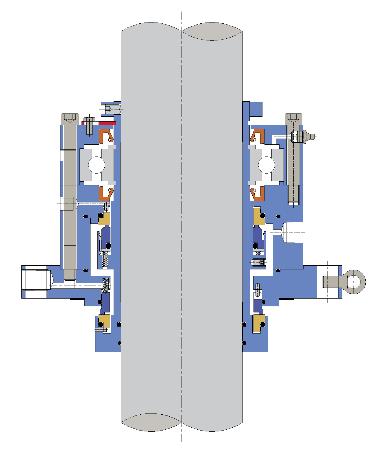 double mechanical seal with bearing assembly for top, bottom & side entry rotating equipment double mechanical seal with bearing assembly for top, bottom & side entry rotating equipment