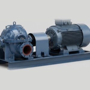 AS-1160 axially split casing centrifugal pump, coupled type with motor on baseplate (representative image)